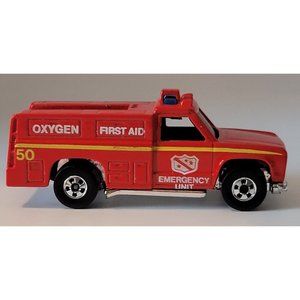 Hot Wheels Emergency Unit 1974 Ambulance First Aid Fire Department